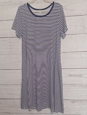 LuLaRoe Navy and White Jessie Dress